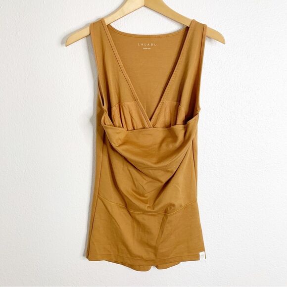 Lalabu Soothe Camel Brown Sleeveless Tank Top Size Medium - Picture 2 of 6